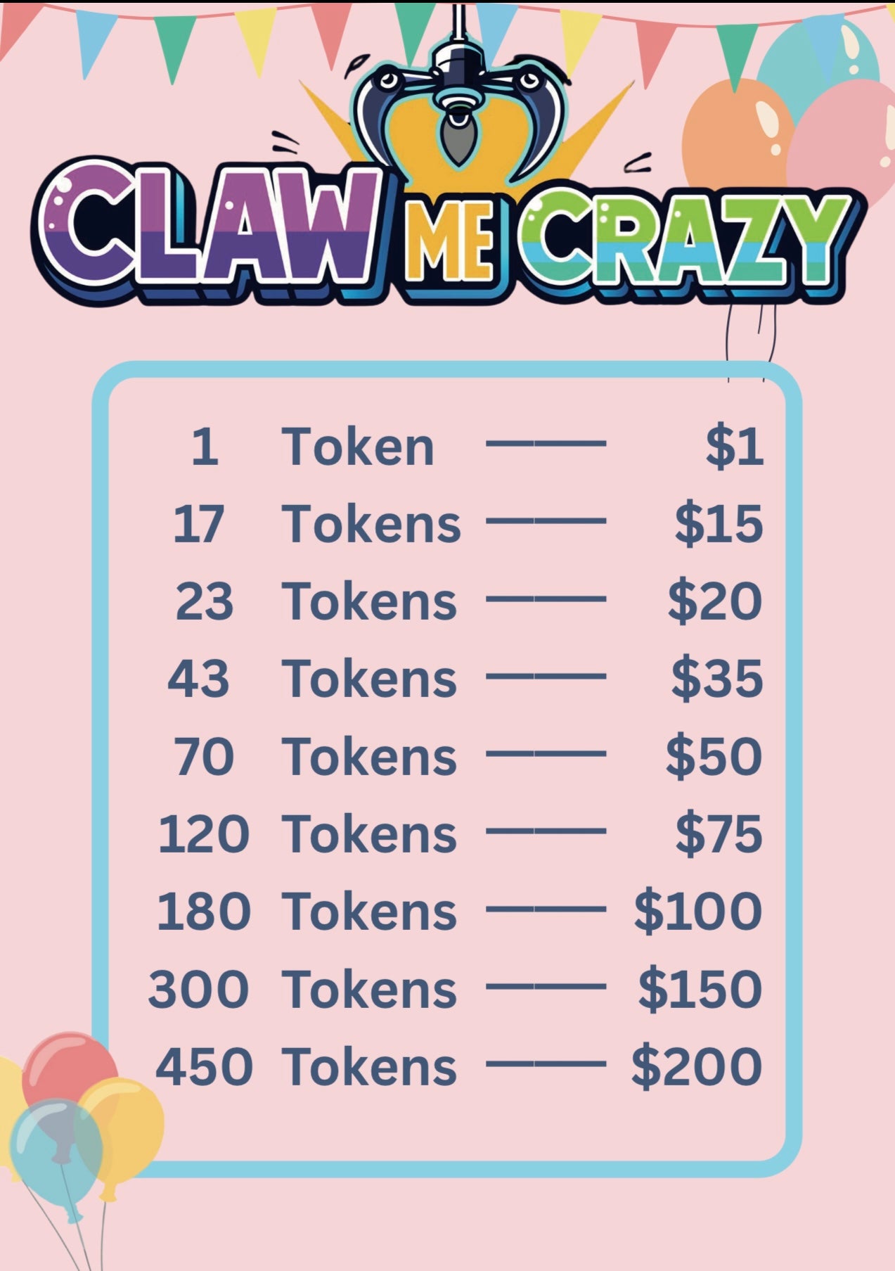 Claw Me Crazy Gift Card